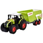 Dickie - tracteur claas + remorque 65cm - son et lumire - benne basculante - ds 3 ans