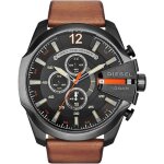 Montre - diesel - dz4343 - cuir v�ritable marron - etanche 10 atm - chronographe noir