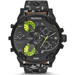 Diesel montre dhomme dz7311 cadran noir chronographe double zone bracelet cuir camouflage gris Diesel montre dhomme dz7311 cadran noir chronographe double zone bracelet cuir camouflage gris