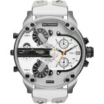 Diesel timeframes homme 66mm bracelet cuir blanc quartz montre dz7401 Diesel timeframes homme 66mm bracelet cuir blanc quartz montre dz7401