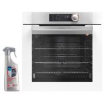De dietrich four pyrolyse encastrable blanc 73l multifonction porte froide 9 modes de cuisson