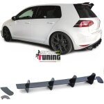 Diffuseur arriere sport noir brillant pour pare chocs vw golf 7 gti 2012 - 2017 ph1