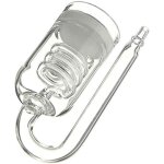 Diffuseur de co2 - premium - 10x25 cm - verre transparent - pour aquariums 60 - 300l
