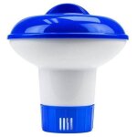Diffuseur flottant - grand bleu - distributeur de chlore - 135mm - 120mm - réglable Diffuseur flottant - grand bleu - distributeur de chlore - 135mm - 120mm - réglable