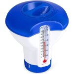 Diffuseur flottant piscine - distributeur de chlore flottant avec thermomètre - convient pour piscines ... Diffuseur flottant piscine - distributeur de chlore flottant avec thermomètre - convient pour piscines ...