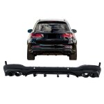 Diffuseur tips pour mercedes glc suv x253 facelift 20 - glc43 look night package