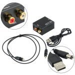 Digital signal toslink optique coaxiale � adaptateur convertisseur audio analogique rca