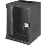 Digitus armoire r�seau 10 pouces - 9 uh - montage mural - capacit� de charge 30kg - noir