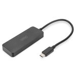 Hub vid�o mst - digitus - ds - 45334 - 3 ports - usb - c vers 3x displayport - noir