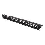 Panneau de brassage - digitus - dn - 91411 - lf - 24 ports - 1u - noir ral 9005