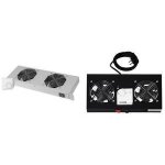 Unit� de ventilation - digitus - 19 - 2 ventilateurs 120 mm - thermostat r�glable - noir