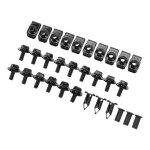 Dilwe 28pcs kit protections moteur garde - boue rsistant aux chocs clips de fixation pour ex35