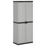 Armoire de rangement - dilwe - dil7359722852156 - 3 tagres - pvc et pp - 68x40x168cm