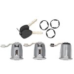 Dilwe baril de serrure de porte cylindre de barillet de serrure de porte 3 pi�ces avec cl�s 252522 adapt� ...