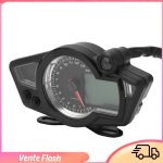 Dilwe compteur de vitesse et compte - tours universel pour moto anti - reflets 12v avertissement de tension ...