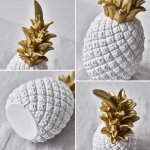 Objet d�coratif - dilwe - ananas en r�sine - design nordique - finition brillante - 3 tailles disponibles ...