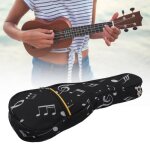 Dilwe tui pour ukull ukulele pouch ukulele tote bag metal zipper bandoulire rglable pour les en ...