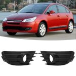 Dilwe grille de phares antibrouillard 1 paire de caches noirs de calandre antibrouillard de pare - chocs ...