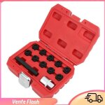 Dilwe jeu de dissolvant dcrou de roue jeu de cls crou 12pcs douille crou de roue outil crou de roue ...