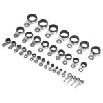 Dilwe kit de r�paration de canne � p�che 33 pi�ces guides de canne � p�che yeux anneau radeau ligne anneau ...