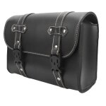 Sacoche en cuir pu pour moto - dilwe - universelle - rsistante - blanc