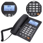 Dilwe tlphone filaire avec rpondeur tlphone filaire  2 ports avec affichage identification de lappelant ...