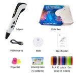 Dimprimante 3d filament stylo 3d avec �cran lcd filament recharge pla pour dessin cr�atif peinture - ...