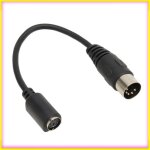 Din 5 broches m�le vers mini din 6 broches femelle c�ble convertisseur adaptateur clavier cordon clavier ...