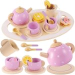 D�nette en bois - zgeer - service � th� - 10 pi�ces - pour enfants - mixte