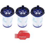 Dinggreat lot de 3 filtre de remplacement pour les aspirateurs rowenta air force 360 rh9037 rh9038 rh9039 ...