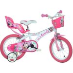 Vlo - dinobikes - minnie - 16 pouces - freins avant et arrire - panier avant - stabilisateurs amovibles ...