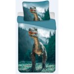 Parure de lit enfant imprime 100% coton dinosaure t - rex housse de couette 140x200 cm taie 65x65 cm ...