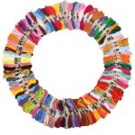 Dioche fil  broder 100pcs fil  broder fil  broder fil de soie multicolore polyester coton cheveaux ...