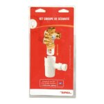 Dipra - kit groupe de scurit vertical standard + entonnoir siphon - 7 bars - 20 / 27