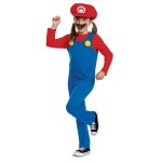Dguisement enfant - jakks pacific - mario - combinaison avec chapeau et moustache - scuris - tailles ...