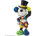 Figurine - disney - mickey mouse - chapeau haut de forme - finition brillante - peint  la main