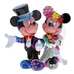 Disney britto - figurine de mariage minnie et mickey mouse