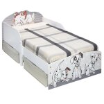 Disney classics - lit pour enfants avec tiroirs de rangement sous le lit - pour matelas 140cm x 70cm