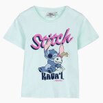 Disney classics t - shirt stitch kauai hawaii bleu menthe manches courtes personnage disney