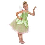 D�guisement enfant fille - disguise - f�e clochette costume deluxe - 3 / 4 ans - vert - ailes d�tachables ...
