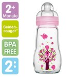 Biberon en verre - disney - mam - 260 ml - sans bpa - tétine silicone - 2 + mois Biberon en verre - disney - mam - 260 ml - sans bpa - tétine silicone - 2 + mois