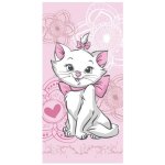 Serviette de plage - disney marie cat aristochat - 70x140 cm - 100% coton - rose
