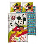 Parure de lit - disney - mickey musique - 140x200 cm - microfibre - lavable en machine