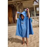 Disney - poncho disney stitch avec capuche pour enfant - 100% coton mati�re serviette - bleu