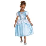 D�guisement enfant fille - disguise - cendrillon classic - robe longue satin�e bleue - 5 / 6 ans - licence ...