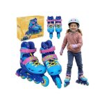 Disney stitch roller bleus et roses ajustables pour filles s�rs 34 - 37 eu