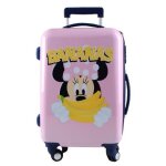 Disney valise minnie bananas junior 55 cm abs rose / jaune