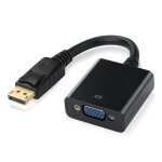 Adaptateur display port vers vga - stra�e tech - full hd 1920x1080 - noir - pc / ordinateur portable