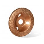Disque 125 mm bomb� - edma - abradisc� o125 - grain fin - excellente r�sistance � lusure