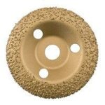 Disque abrasif bomb� - abradisc - � 125 mm - carbure de tungst�ne - grain moyen - jaune